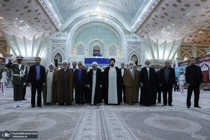 تجدید میثاق رئیس قوه قضائیه و مسئولان عالی قضایی با آرمان‌های امام خمینی(س)