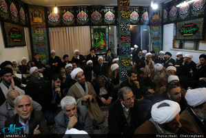 مراسم عزادارى شهادت حضرت فاطمه زهرا(س) در بيت آيت الله دوستى زنجانى
