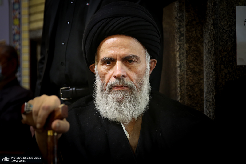 مراسم بزرگداشت مرحوم آیت‌الله سید محمدمهدی موسوی بجنوردی (ره) - پرتره آیت الله موسوی بجنوردی