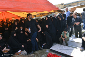 مراسم خاکسپاری سیدعلی صنیع خانی در بهشت زهرا (س) تهران