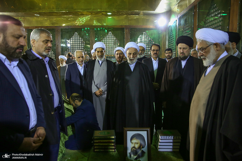 تجدید میثاق رئیس قوه قضاییه و جمعی از اعضای دستگاه قضا با آرمان های حضرت امام خمینی (س)-2