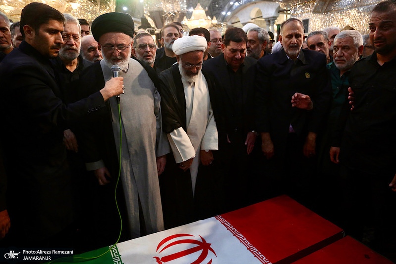 مراسم تشییع پیکر شهیدان سردار حسین سلامی و مسعود شانه ای