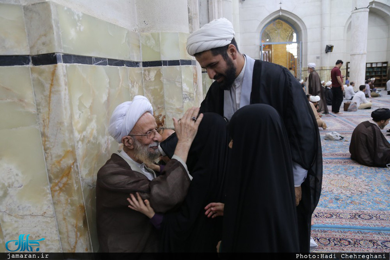 مراسم بزرگداشت هفتمین روز ارتحال مرحوم حجت‌الاسلام و المسلمین احمد احمدی در مسجد اعظم قم