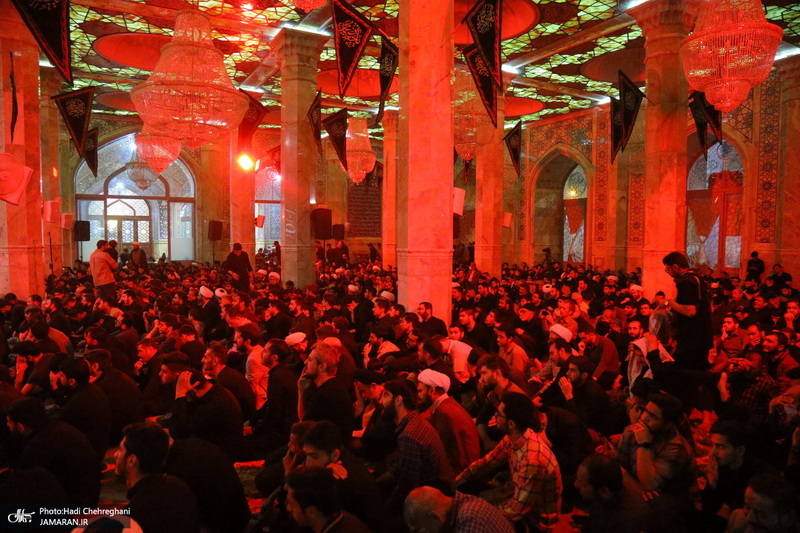 مراسم عزاداری سالروز شهادت امام جعفر صادق (ع) در مسجد اعظم قم