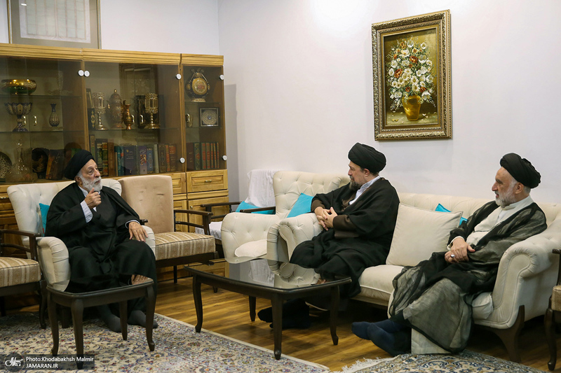 دیدار سید حسن خمینی با حجت الاسلام و المسلمین سید هادی خامنه‌ای