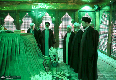  تجدید میثاق رئیس قوه قضائیه و مسئولان عالی قضایی با آرمان‌های حضرت امام خمینی (س) 