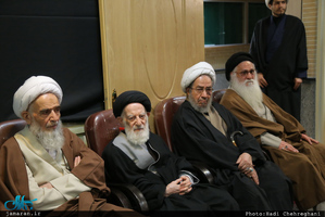 مراسم دومین سالگرد ارتحال آیت الله سید محمد باقر خوانساری(ره) با حضور سید حسن خمینی 