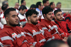 تجدید میثاق امدادگران جمعیت هلال احمر با آرمان های حضرت امام خمینی (س)