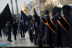  عزاداری شهادت حضرت علی ابن موسی الرضا(ع) در حرم مطهر حضرت معصومه(س)