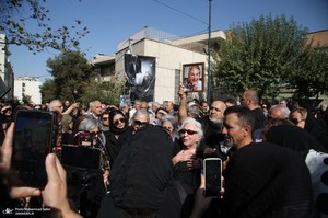 مراسم تشییع ثمینه باغچه‌بان