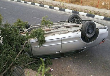 واژگونی خودرو در خداآفرین 2 کشته و 2 مصدوم بر جای گذاشت