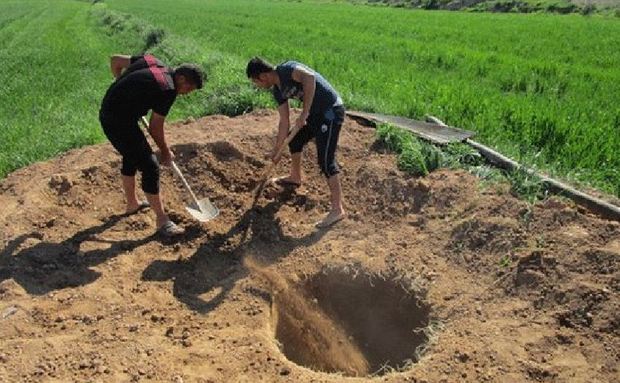 چاه هایی که گلوی آب را می فشارند