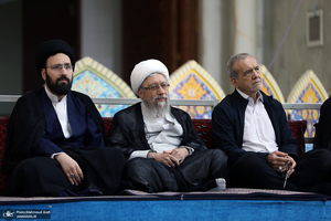 حضور شخصیت‌های سیاسی و مسئولان کشوری و لشکری در مراسم سالگرد ارتحال حضرت امام خمینی (س) -2
