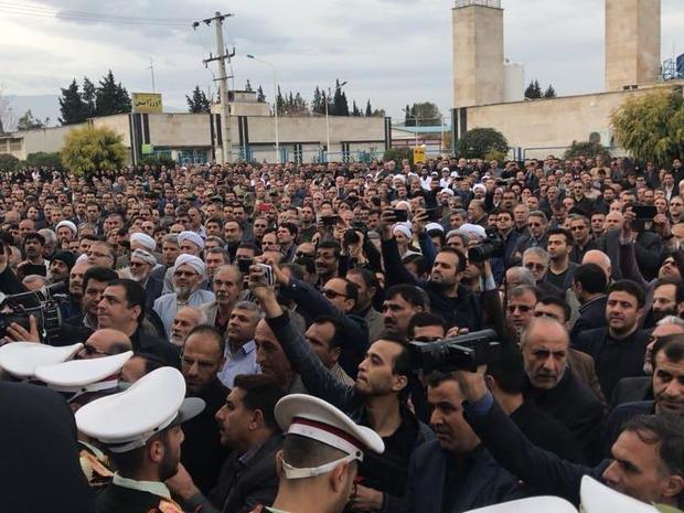 مراسم ادای احترام به زنده یادان نوربخش و تاج الدین در گرگان برگزار شد + تصاویر