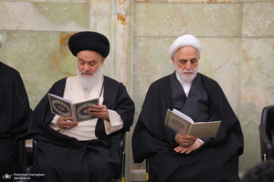 مراسم بزرگداشت شهیدان «علی رازینی» و «محمد مقیسه» در مسجد اعظم قم‎