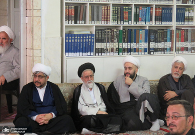 مراسم عزاداری اربعین حسینی در دفتر مرحوم آیت الله العظمی صانعی (ره) 