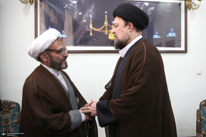 دیدار مدیر و معاونین روزنامه اطلاعات با سید حسن خمینی