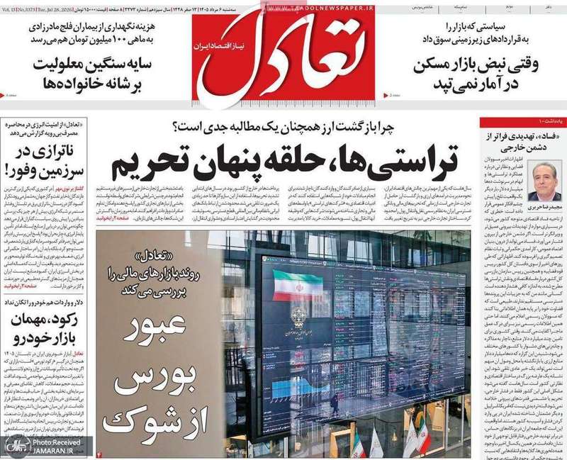 گزیده روزنامه های 6 مرداد 1405