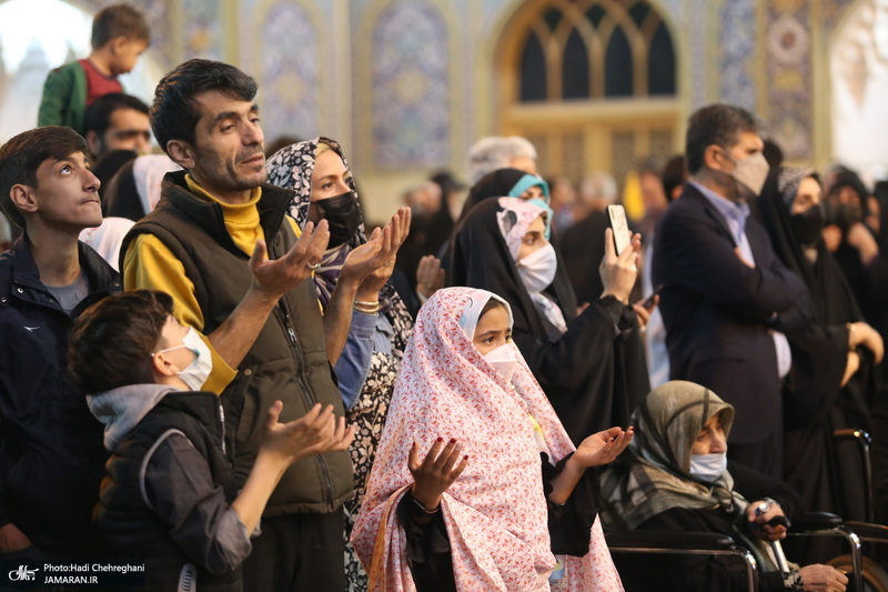 مراسم آغاز  سال 1401 در حرم کریمه اهل بیت (ع)‎