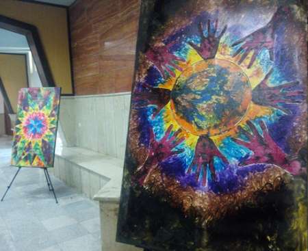 نمایشگاه 'گذر در وادی رنگ' در مهاباد گشایش یافت