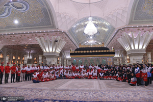 بدرقه 22 هزار امدادگر هلال احمر از جوار حرم امام خمینی (س)