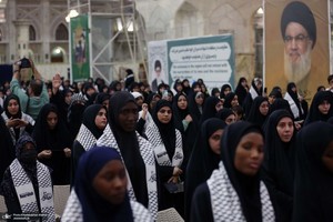 مراسم چهلم شهید سیدحسن نصرالله و سرلشکر نیلفروشان در حرم امام خمینی (س)