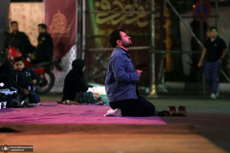 احیای شب بیست و سوم ماه مبارک رمضان در میدان فلسطین