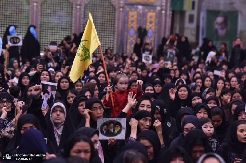 مراسم بیعت مهاجرین افغانستانی با مقام معظم رهبری و سوگواره قائد شهید و گرامیداشت علامه فیاض در حرم امام خمینی (س)