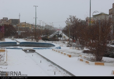 بارش برف استان اردبیل را در برگرفت