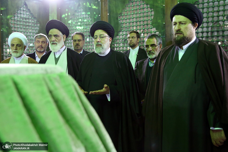 تجدید میثاق رئیس قوه قضائیه و مسئولان عالی قضایی با آرمان‌های امام خمینی(س)