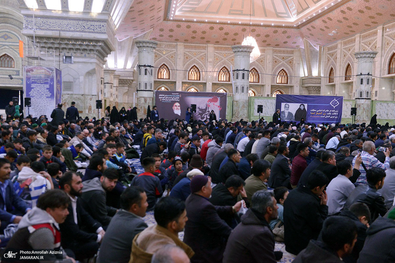 مراسم گرامیداشت شهدای مهاجر افغانسانی حادثه تروریستی کرمان در حرم امام خمینی (س)