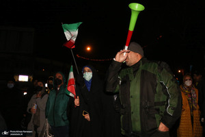 شادی مردم پس از صعود تیم ملی به جام جهانی قطر