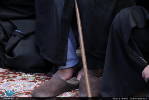 عزاداری آیت الله العظمی وحید خراسانی در سالروز شهادت حضرت فاطمه(س) 