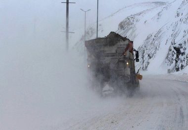 کولاک و مه در گردنه‌های کوهستانی زنجان