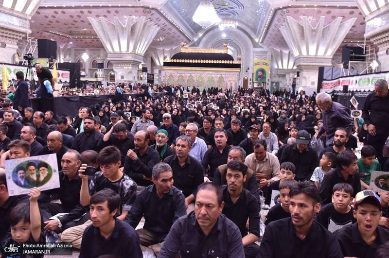 مراسم بیعت مهاجرین افغانستانی با مقام معظم رهبری و سوگواره قائد شهید و گرامیداشت علامه فیاض در حرم امام خمینی (س)