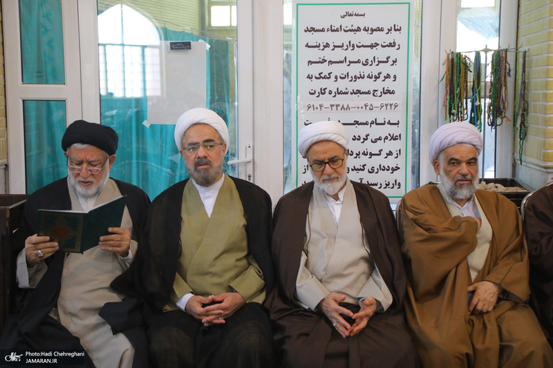 مراسم ختم مادر حجت الاسلام و المسلمین رسول جعفریان