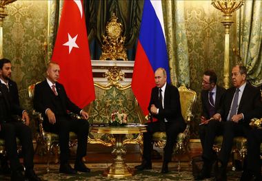 دیدار اردوغان و پوتین در مسکو+عکس