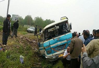 واژگونی مینی بوس در مرز باشماق یک کشته بر جا گذاشت