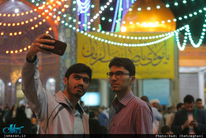 حال و هوای شب میلاد حضرت مهدی(عج) در حرم حضرت معصومه(س)