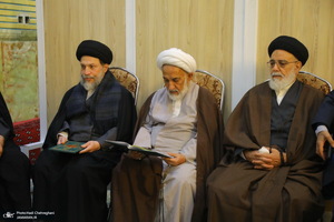 مراسم چهلمین روز درگذشت مرحوم آیت الله سید هادی سیستانی در قم‎