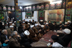 مراسم عزادارى شهادت حضرت فاطمه زهرا(س) در بيت آيت الله دوستى زنجانى