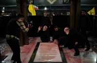 حضور علی لاریجانی بر مزار شهید سید حسن نصرالله (2)