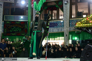 مراسم روز تاسوعاى حسينی در تکیه بزرگ تجریش