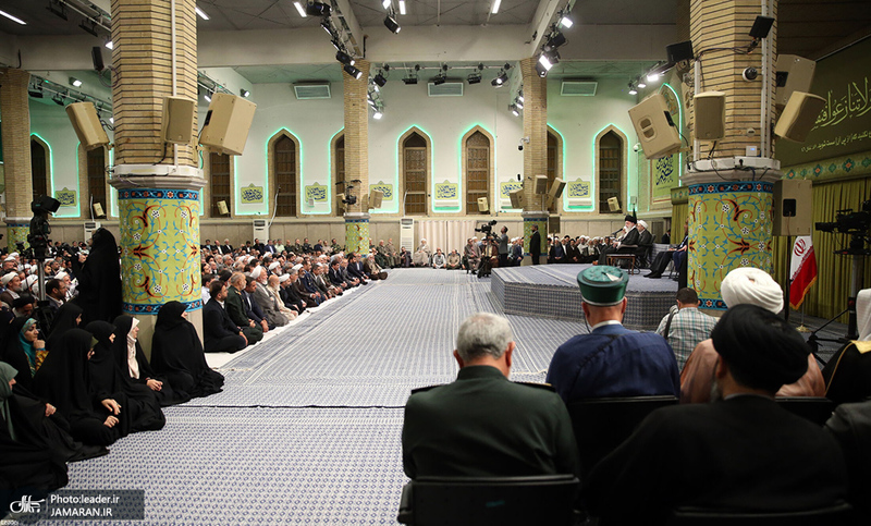 دیدار مسئولان نظام، سفرای کشور‌های اسلامی و مهمانان کنفرانس وحدت با رهبر انقلاب