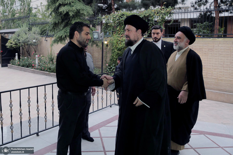 حضور سید حسن خمینی در مراسم سالگرد حجت الاسلام و المسلمین محتشمی پور