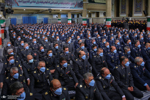 دیدار جمعی از فرماندهان نیروی هوایی و پدافند هوایی ارتش با رهبر معظم انقلاب