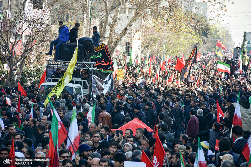  حضور میلیون ها تهرانی در تشییع پیکر مطهر سردار قاسم سلیمانی - 9 