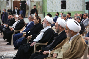 تجدید میثاق رئیس قوه قضائیه و مسئولان عالی قضایی با آرمان‌های حضرت امام خمینی (س)