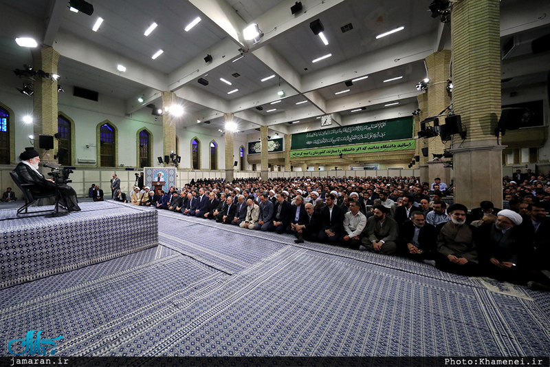 دیدار جمعی از استادان، نخبگان و پژوهشگران دانشگاه‌ها با رهبر معظم انقلاب