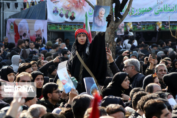 مراسم تشیع شهدای مقاومت در تهران ۶۳ مصدوم داشت